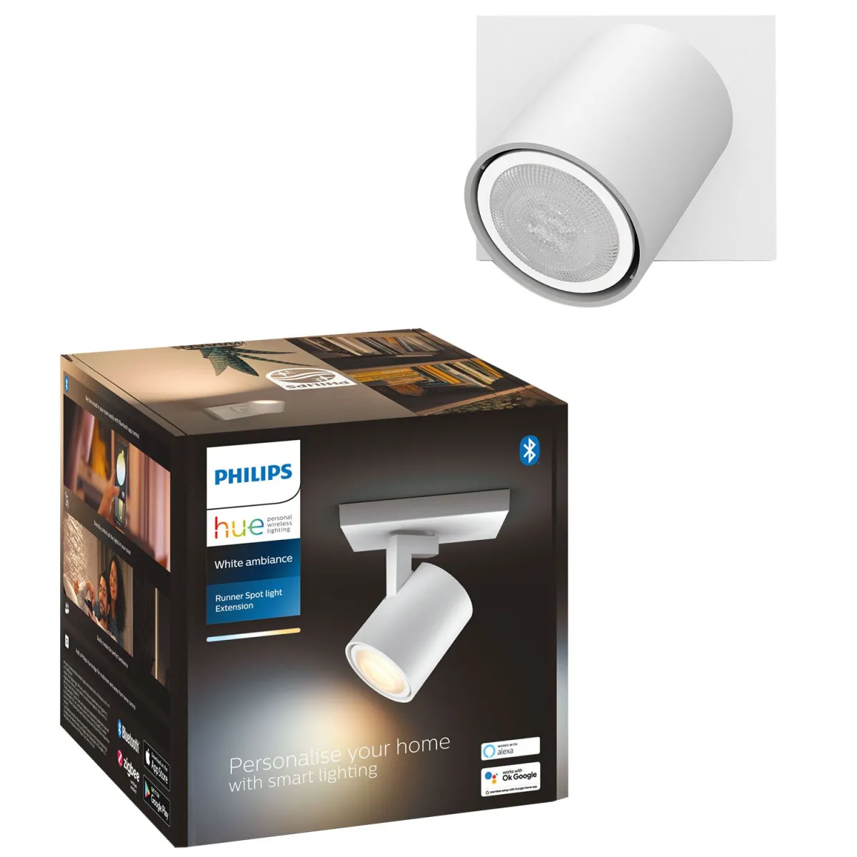 Philips Runner Hue ext. spot single spot white 1