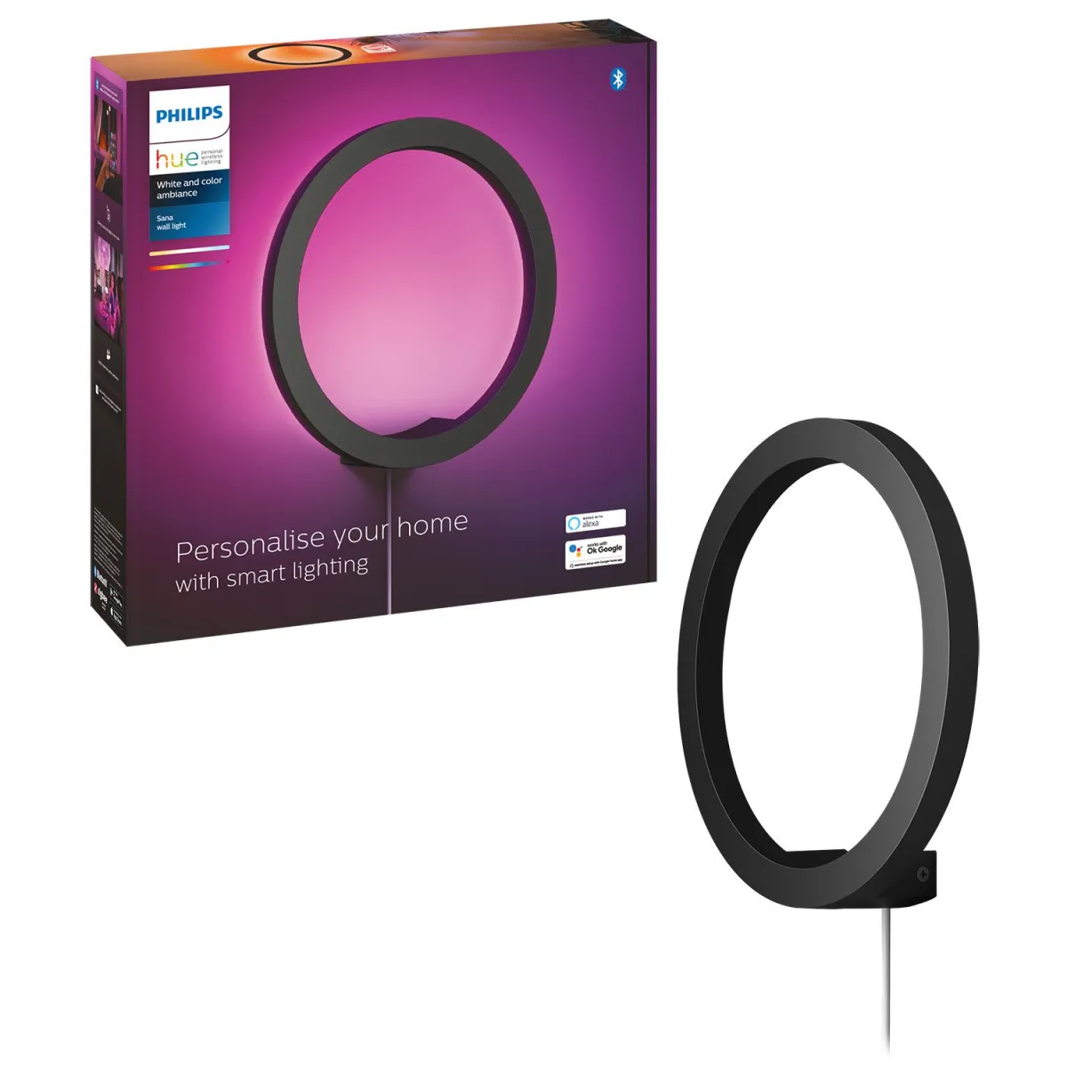 Philips Sana Hue wall black 20W 24V