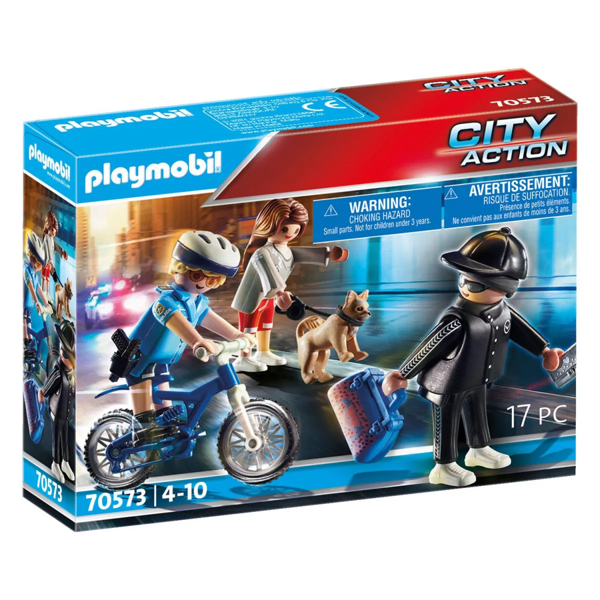 playmobil City Action Αστυνομικός με Ποδήλατο και Πορτοφολάς 70573
