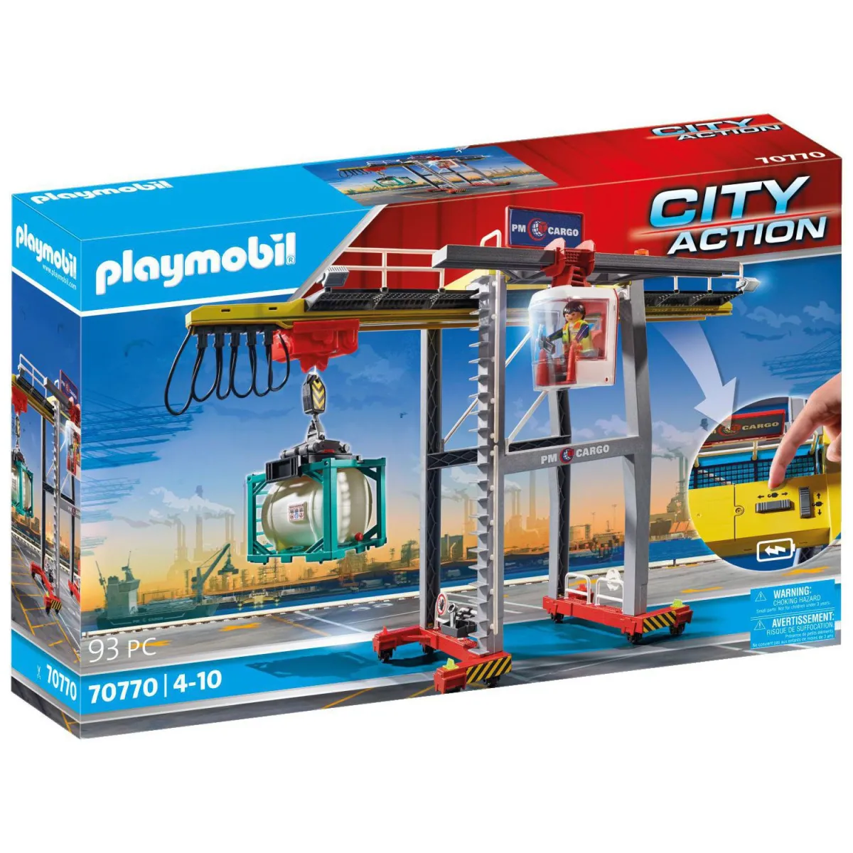 playmobil City Action Γερανογέφυρα Φορτοεκφόρτωσης 70770