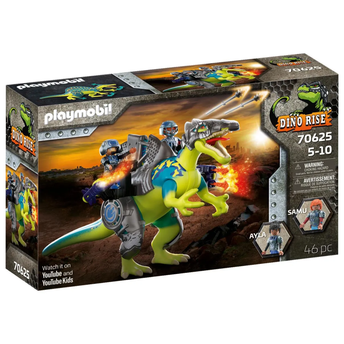 playmobil Dino Rise Σπινόσαυρος με Διπλή Πανοπλία 70625