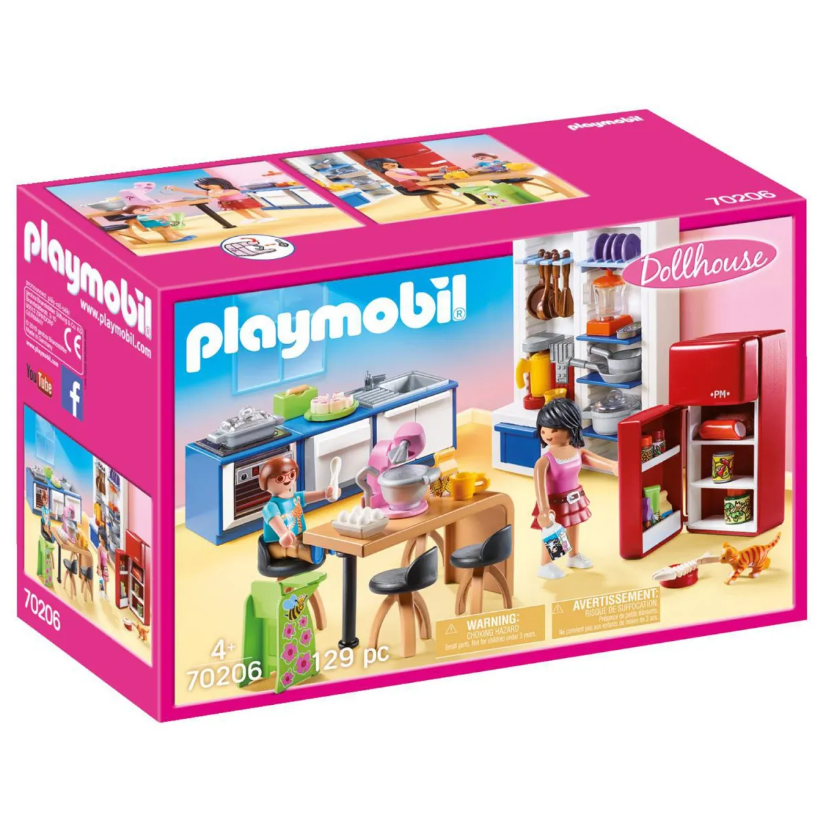 playmobil Dollhouse Κουζίνα Κουκλόσπιτου 70206