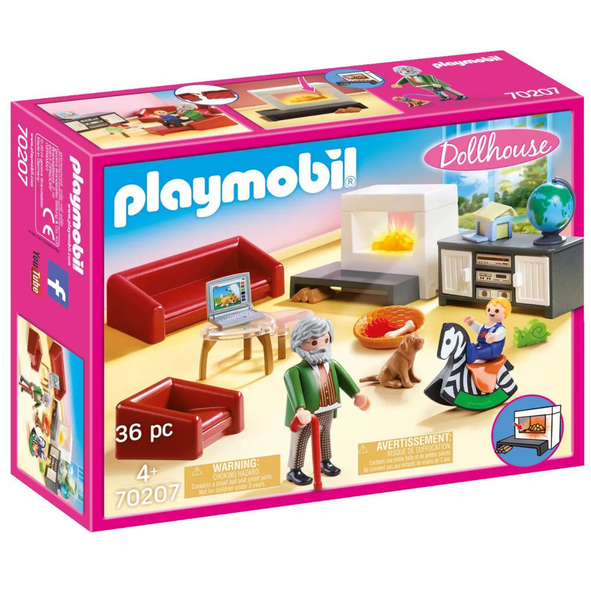 playmobil Dollhouse Σαλόνι Κουκλόσπιτου 70207
