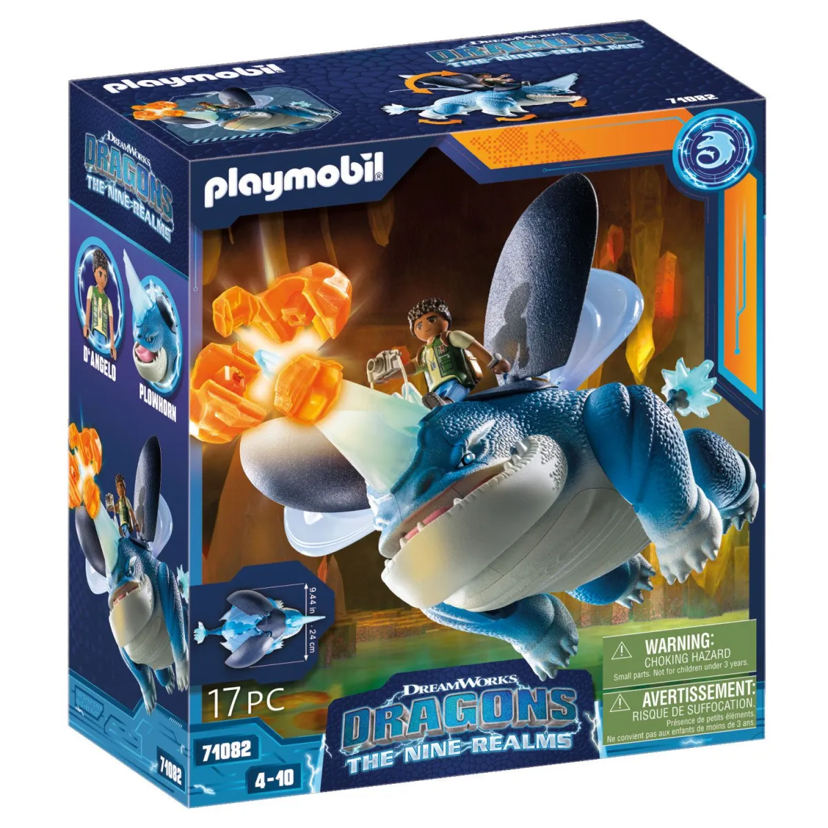 Playmobil Dragons: Plowhorn και D'Angelo 71082