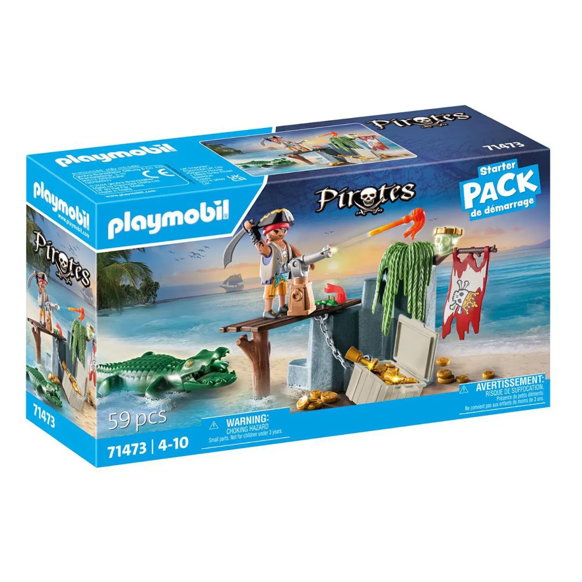 Playmobil Starter Pack Πειρατής Με Αλιγάτορα 71473