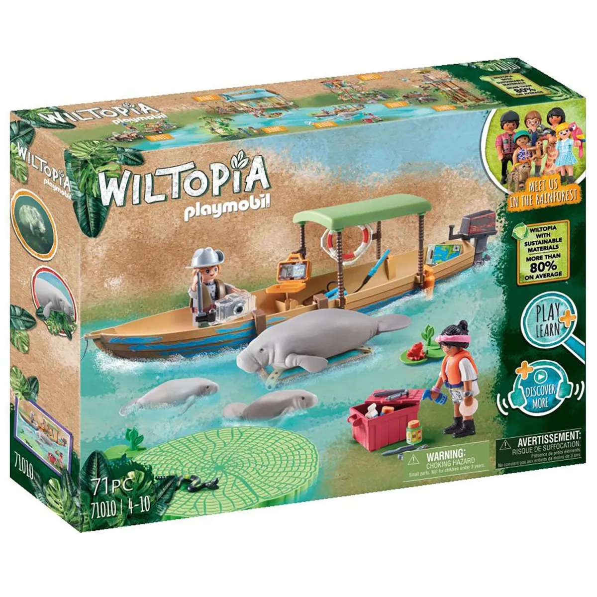 playmobil Wiltopia Εκδρομή με Ποταμόπλοιο στον Αμαζόνιο 71010