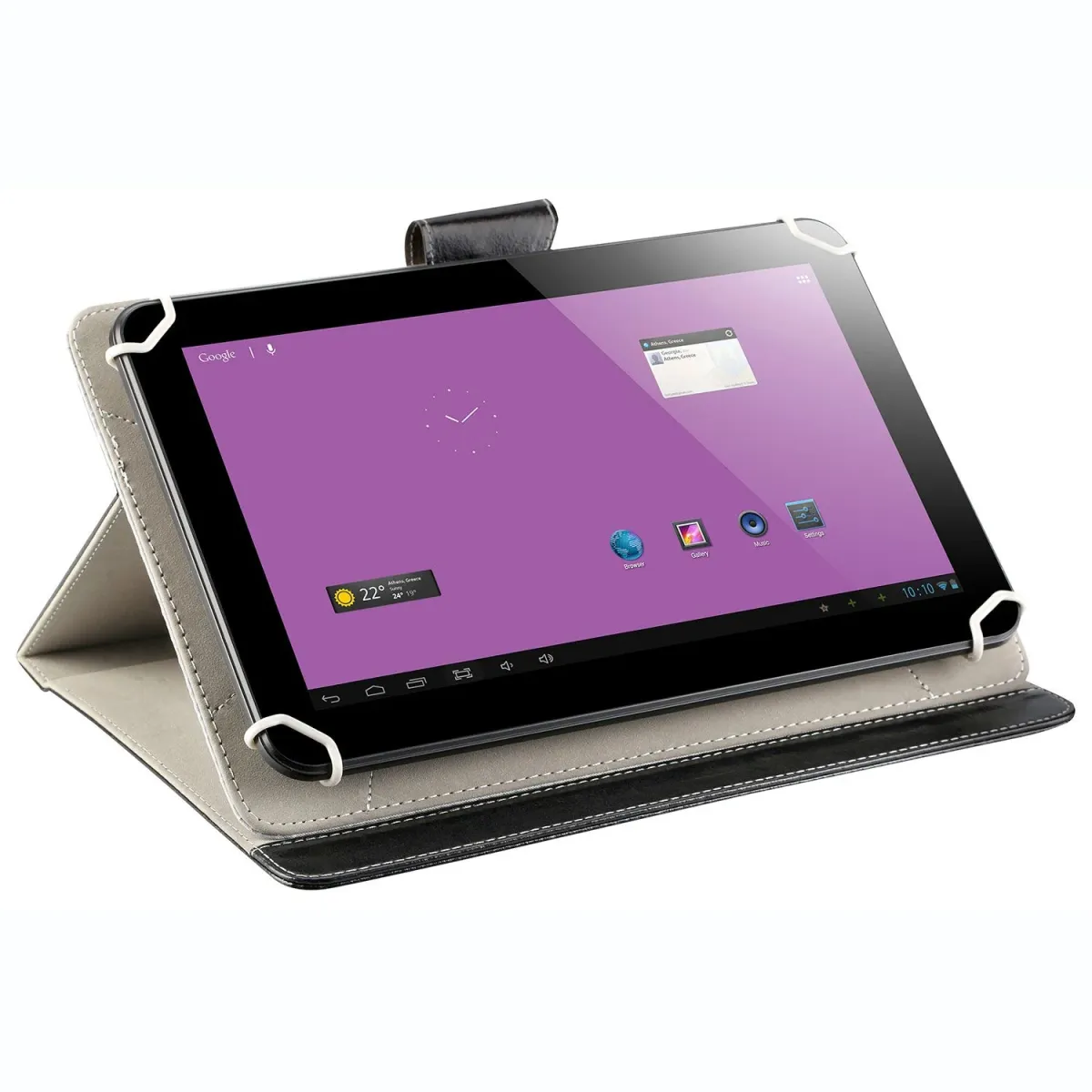 pokeit Θήκη Universal Book Cover για tablet 10.1" Μαύρη
