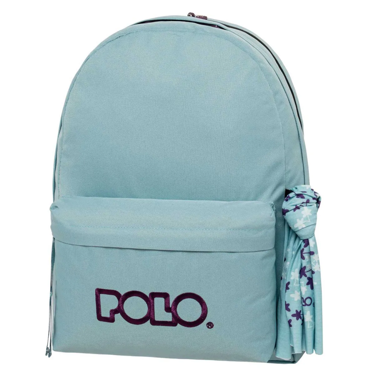 Polo Τσάντα Πλάτης Original Double Scarf Γαλάζιο-Μωβ