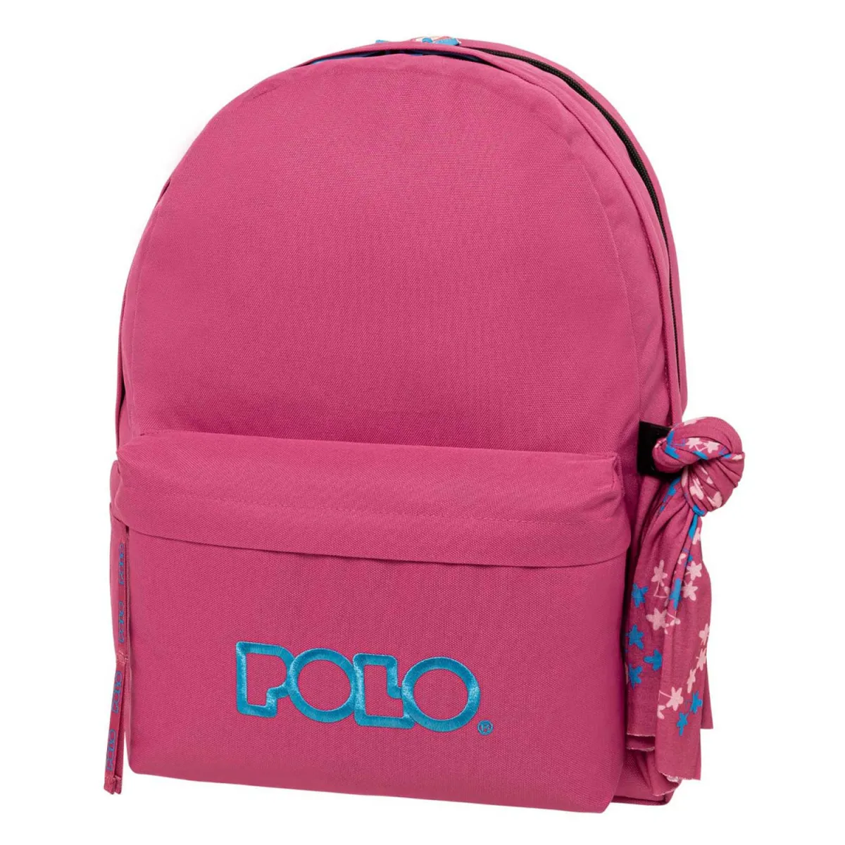 Polo Τσάντα Πλάτης Original Double Scarf Φούξια-Κυανό