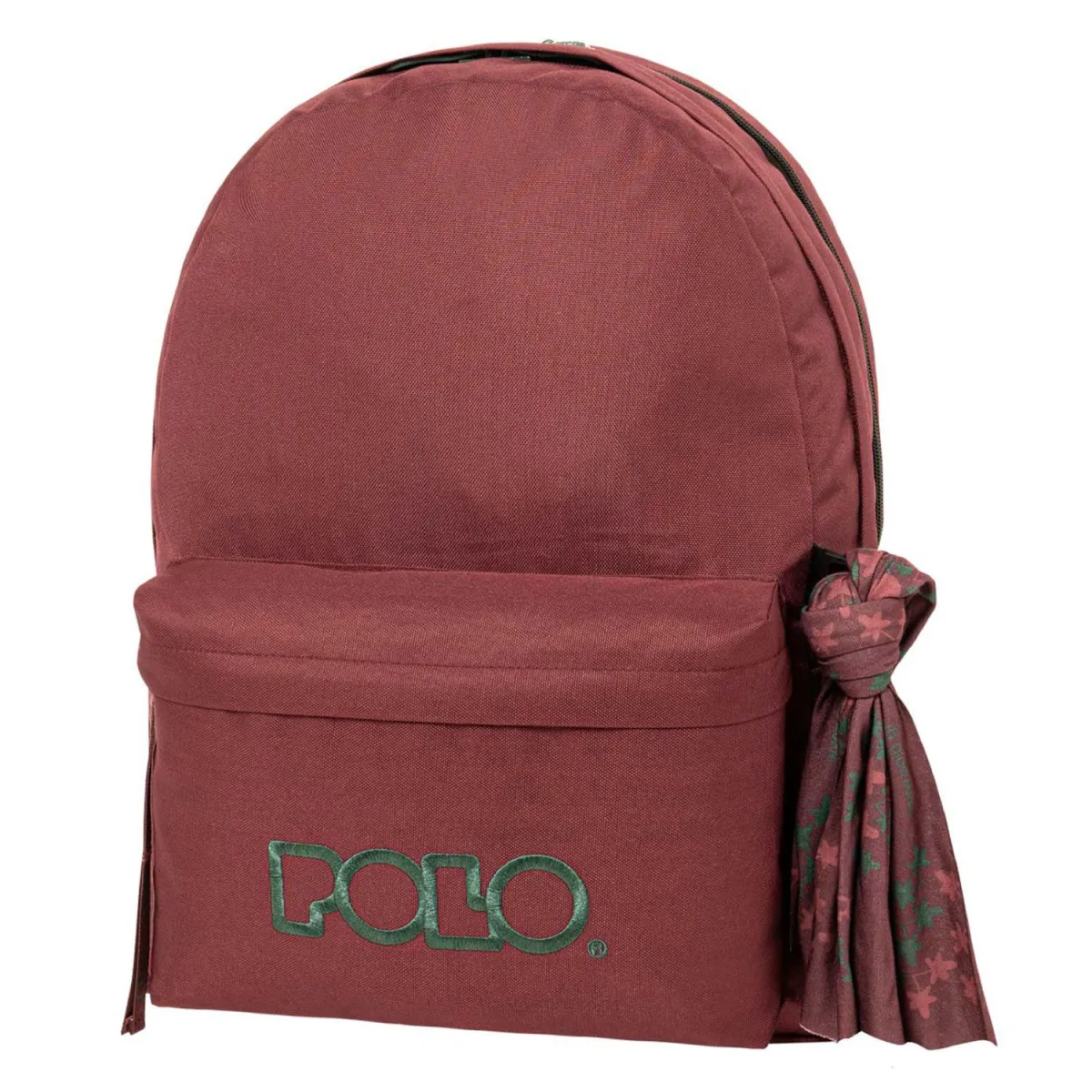 Polo Τσάντα Πλάτης Original Double Scarf Μπορντώ-Κυπαρρισί