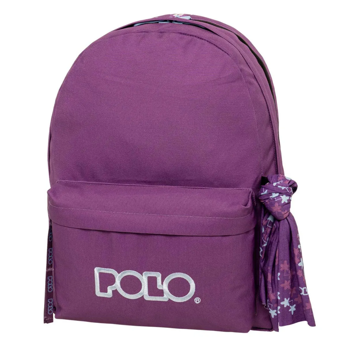 Polo Τσάντα Πλάτης Original Double Scarf Βιολετί-Ανοιχτό Κυανό