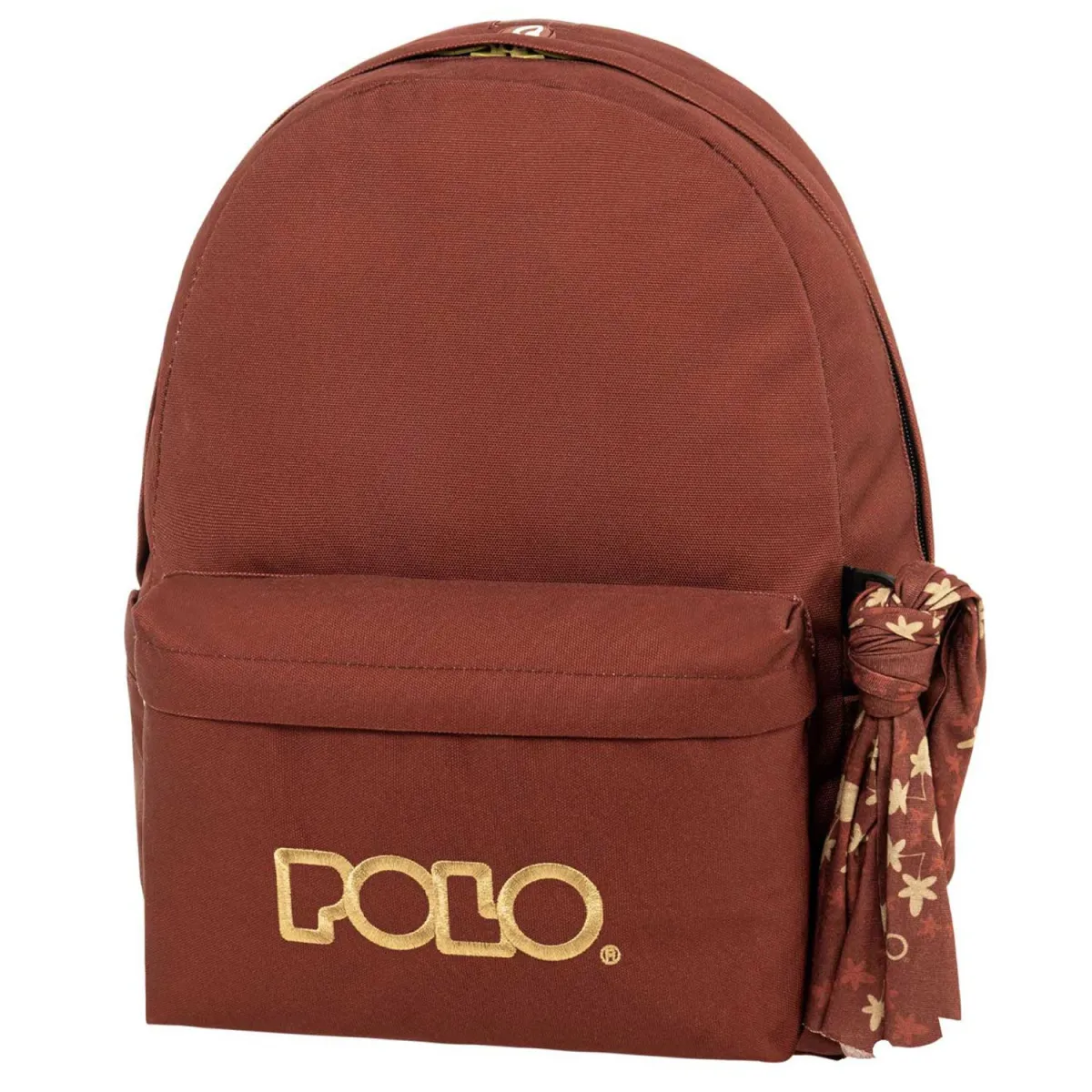 Polo Τσάντα Πλάτης Original Scarf Κεραμιδί-Χρυσό