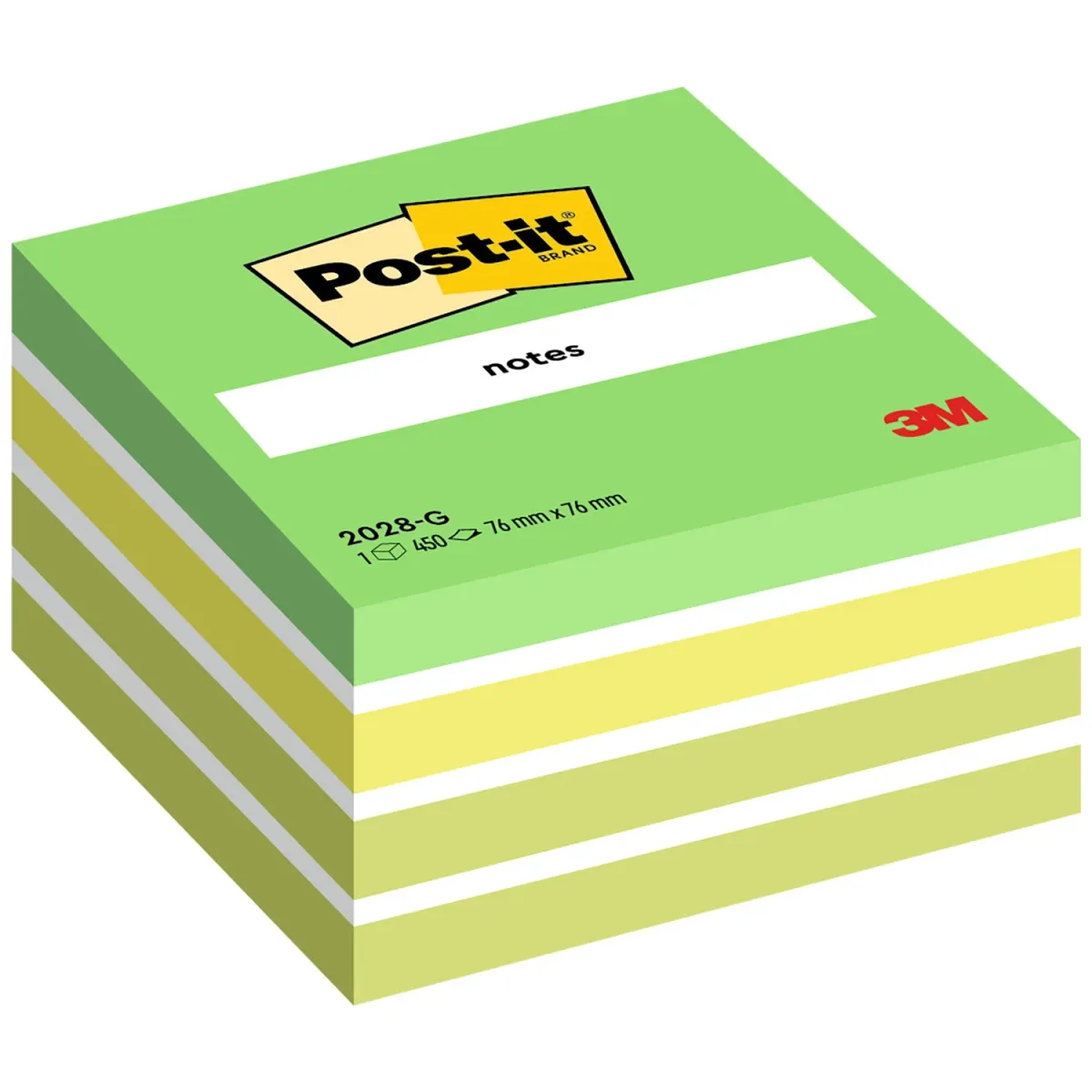 Post-it Αυτοκόλλητα Χαρτάκια 2028-G 76x76mm 450φύλλα