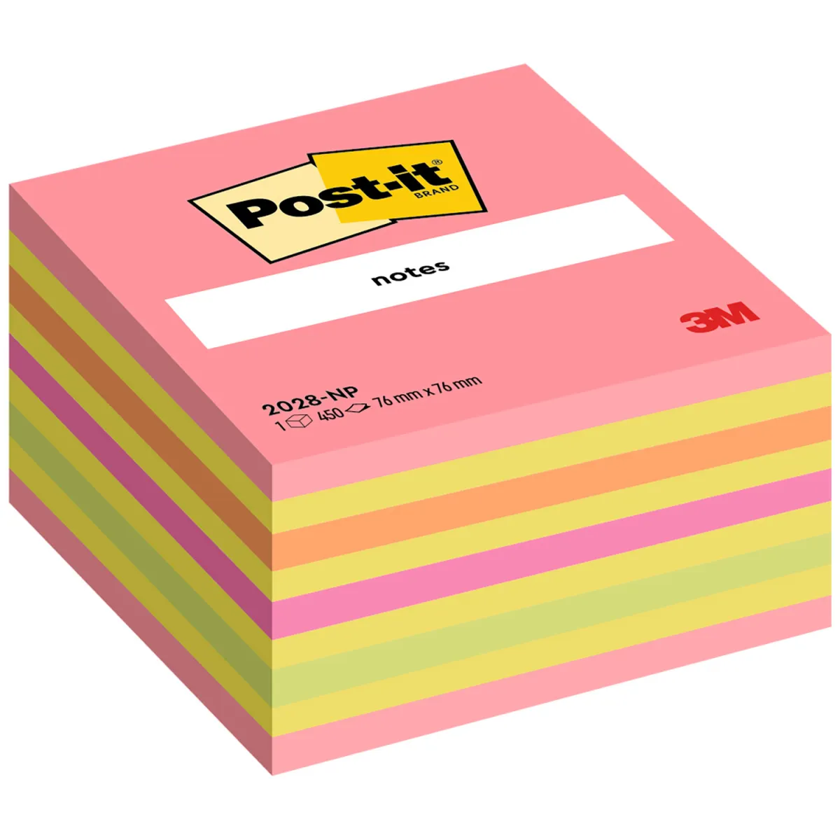 Post-it Αυτοκόλλητα Χαρτάκια 2028-NP 76x76mm 450φύλλα