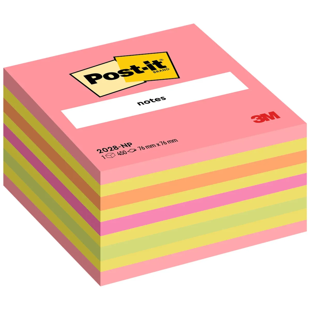 Post-it Αυτοκόλλητα Χαρτάκια 2028-NP 76x76mm 450φύλλα