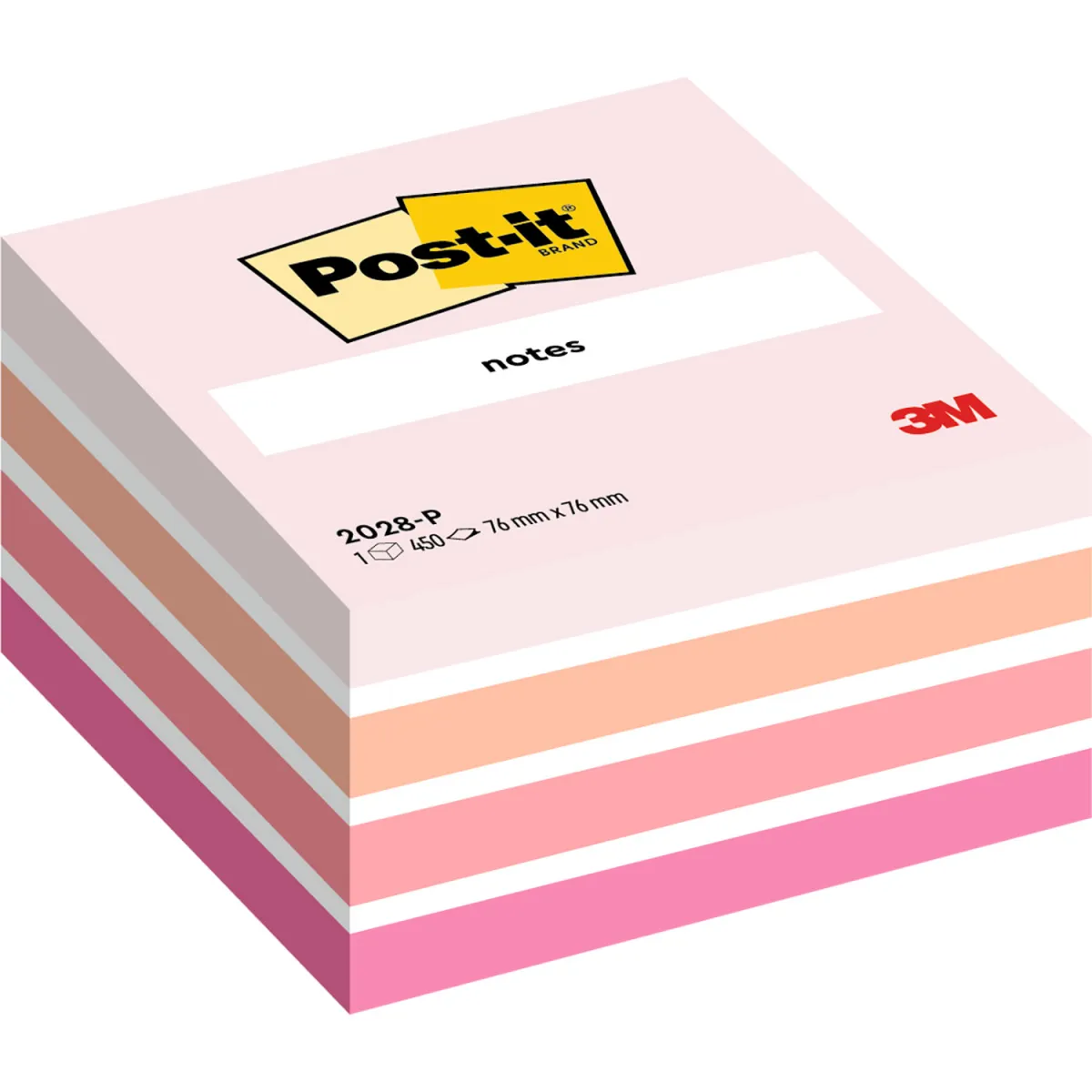 Post-it Αυτοκόλλητα Χαρτάκια 2028-P 76x76mm 450φύλλα