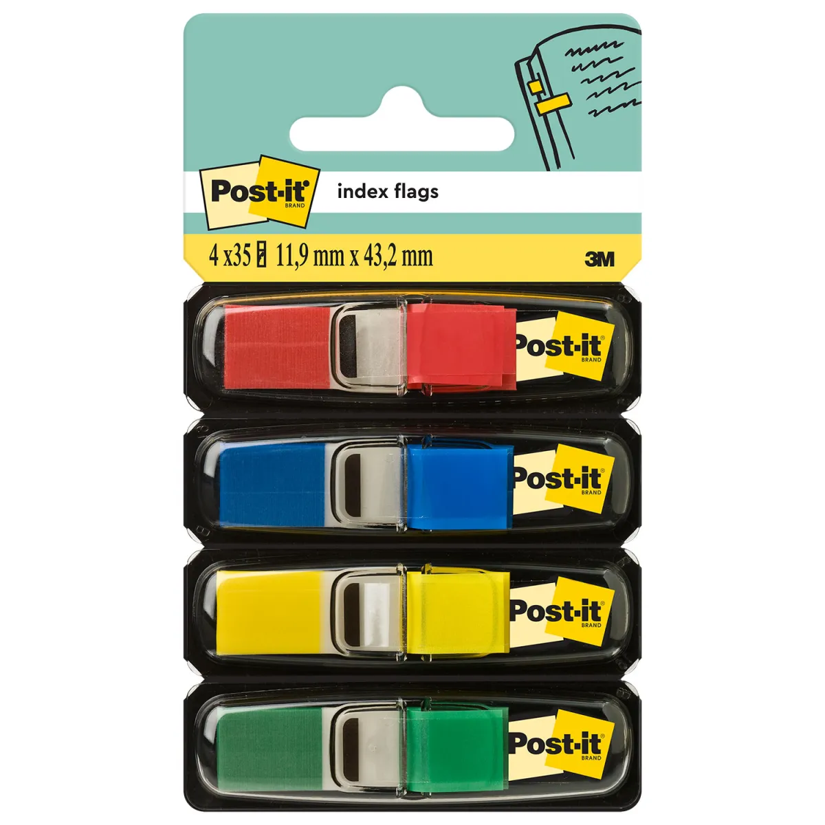 Post-it Σελιδοδείκτες Index 683 Flags 11.9 x 43.2mm 140φ.