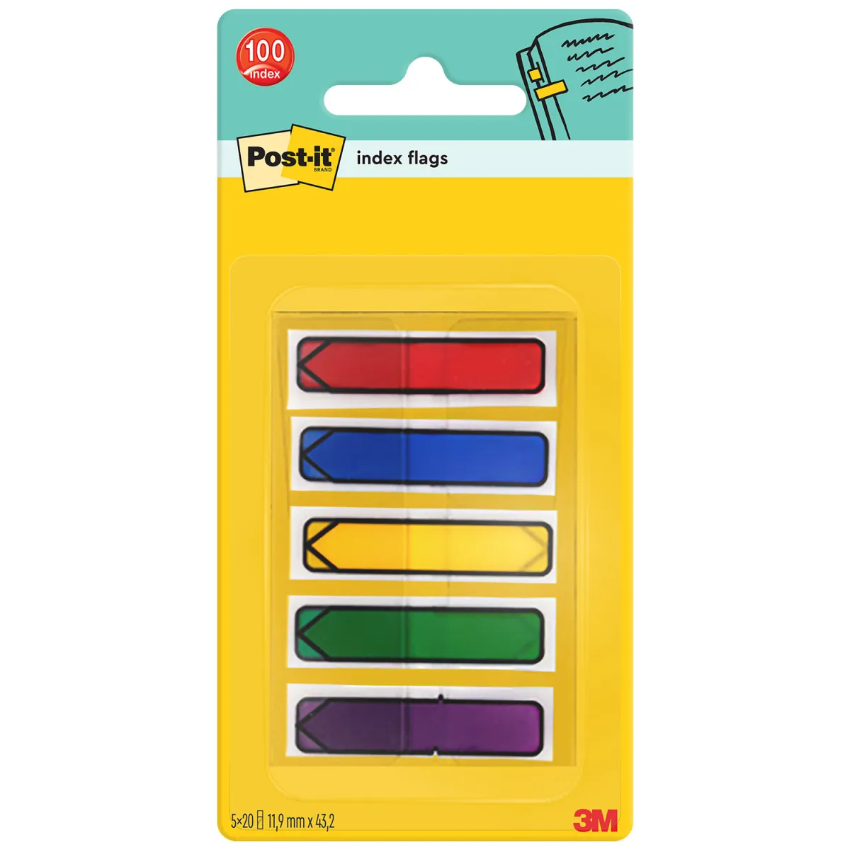 Post-it Σελιδοδείκτες Index 684 Arrow 11.9 x 43.2mm 100φ.