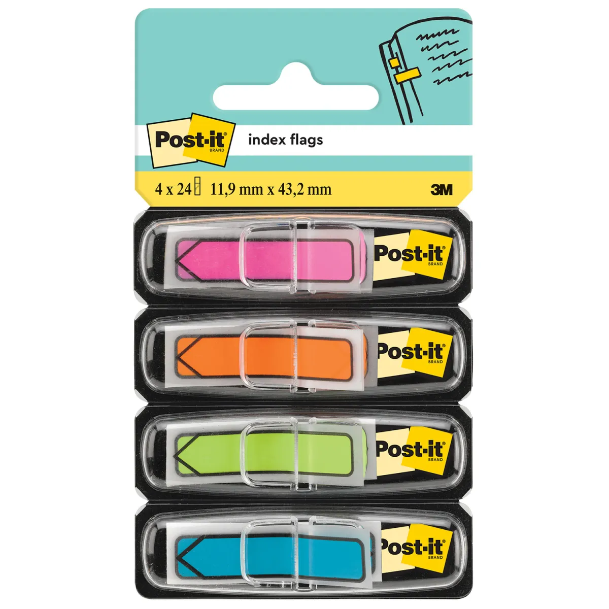 Post-it Σελιδοδείκτες Index 684 Arrow 11.9 x 43.2mm 96φ.