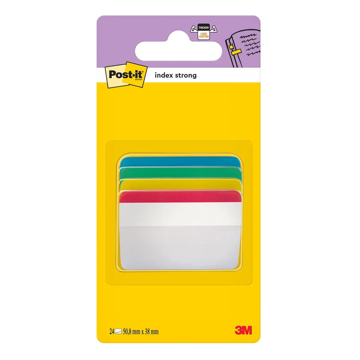 Post-it Σελιδοδείκτες Index 686F Strong 50.8 x 38.1mm 24φ.