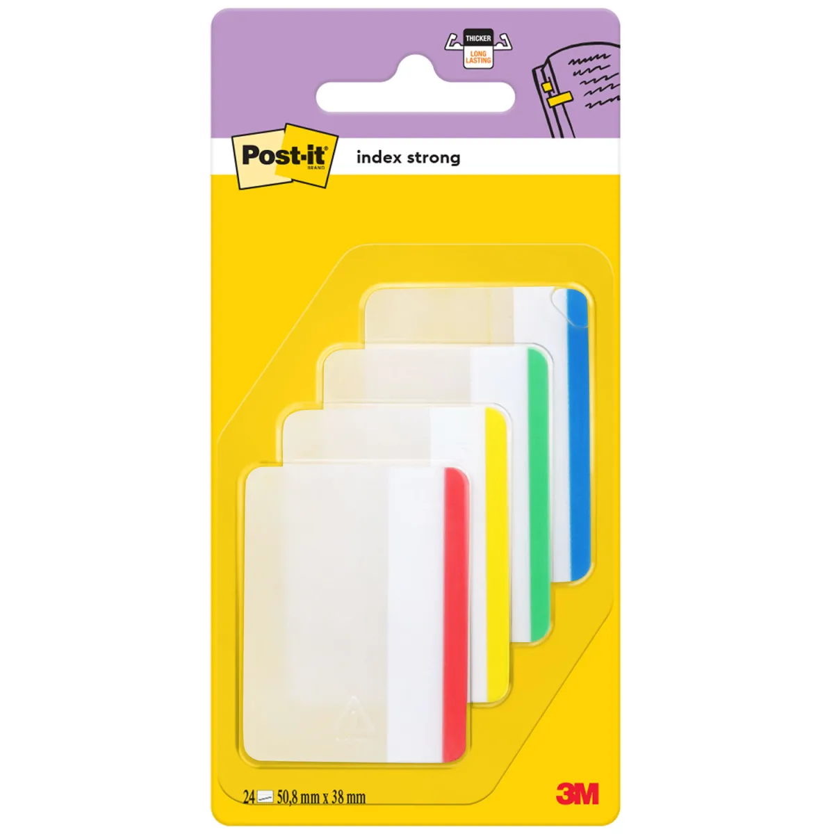 Post-it Σελιδοδείκτες Index 686F Strong 50.8 x 38.1mm 96φ.
