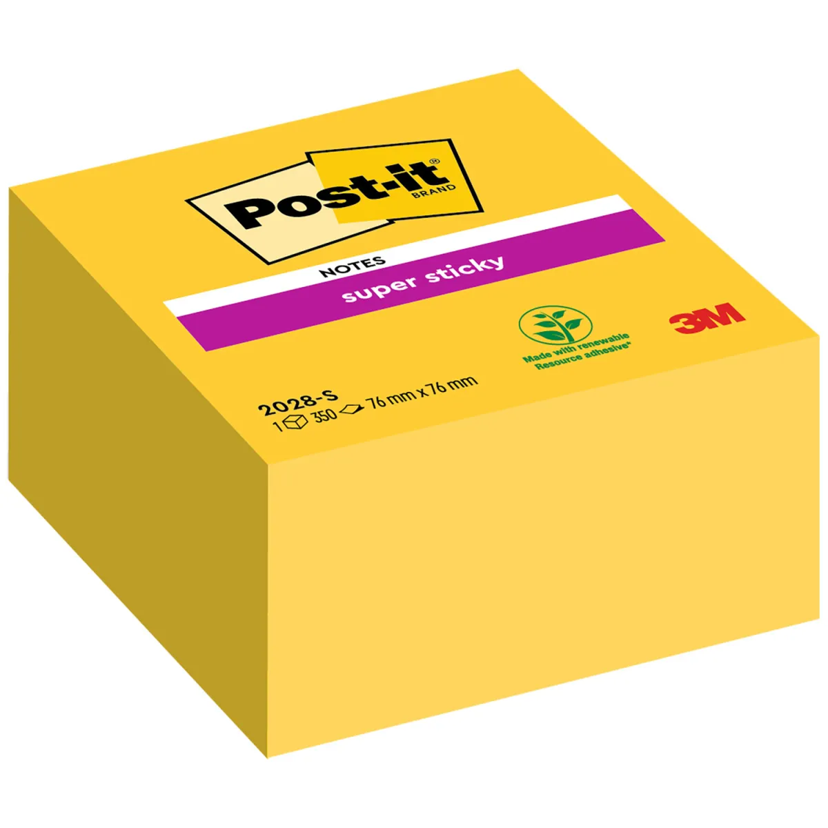 Post-it Αυτοκόλλητα Χαρτάκια Super Sticky 2028-S 76x 6mm 350φύλλα