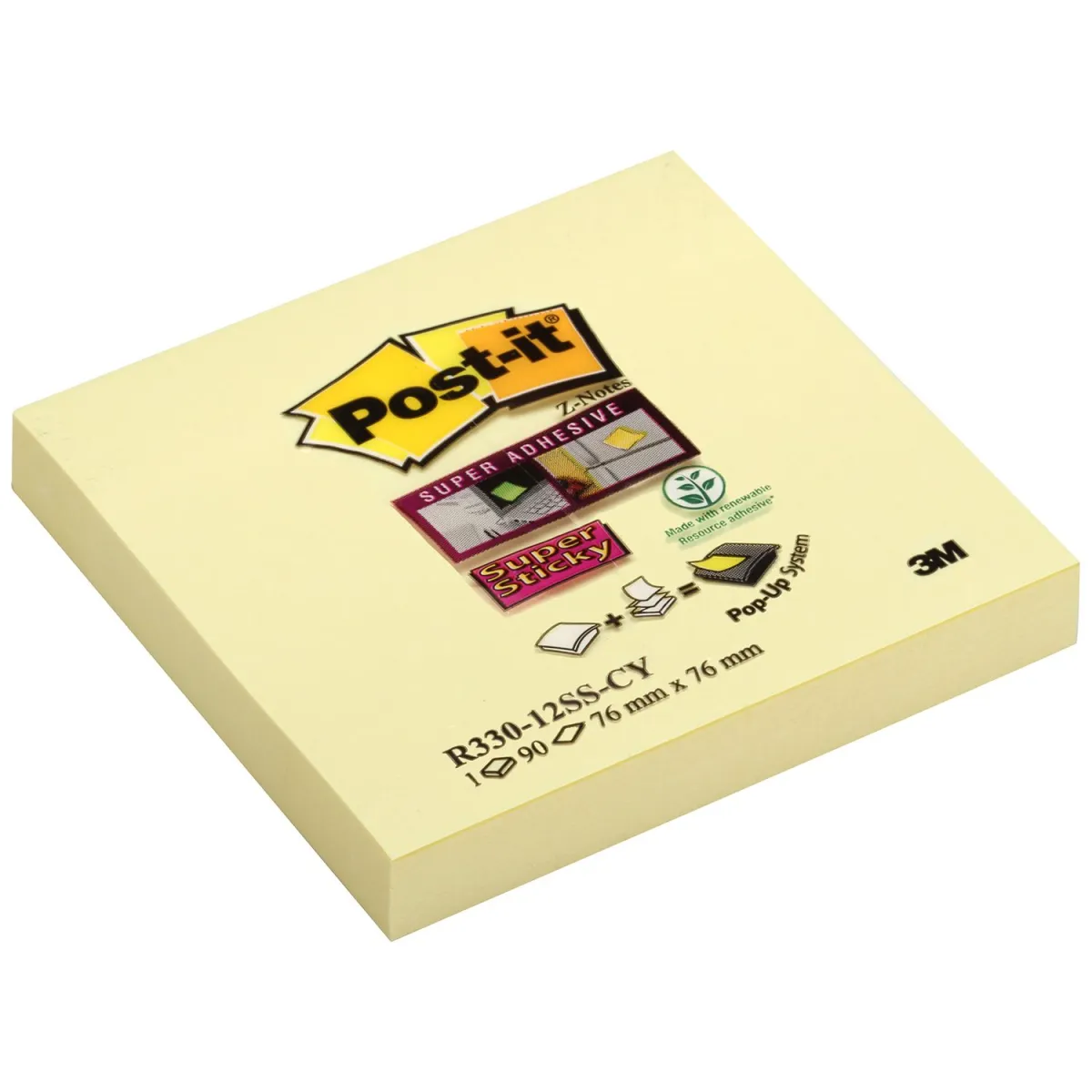 Post-it Αυτοκόλλητα Χαρτάκια Z-Notes R330 76x76mm