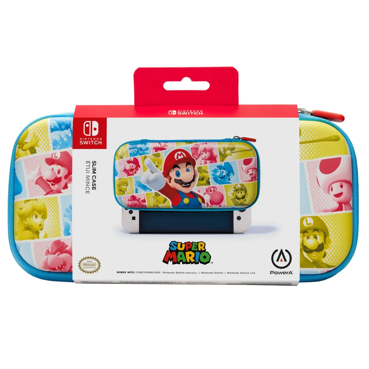 PowerA Slim Case Mushroom Kingdom Reel Nintendo Switch