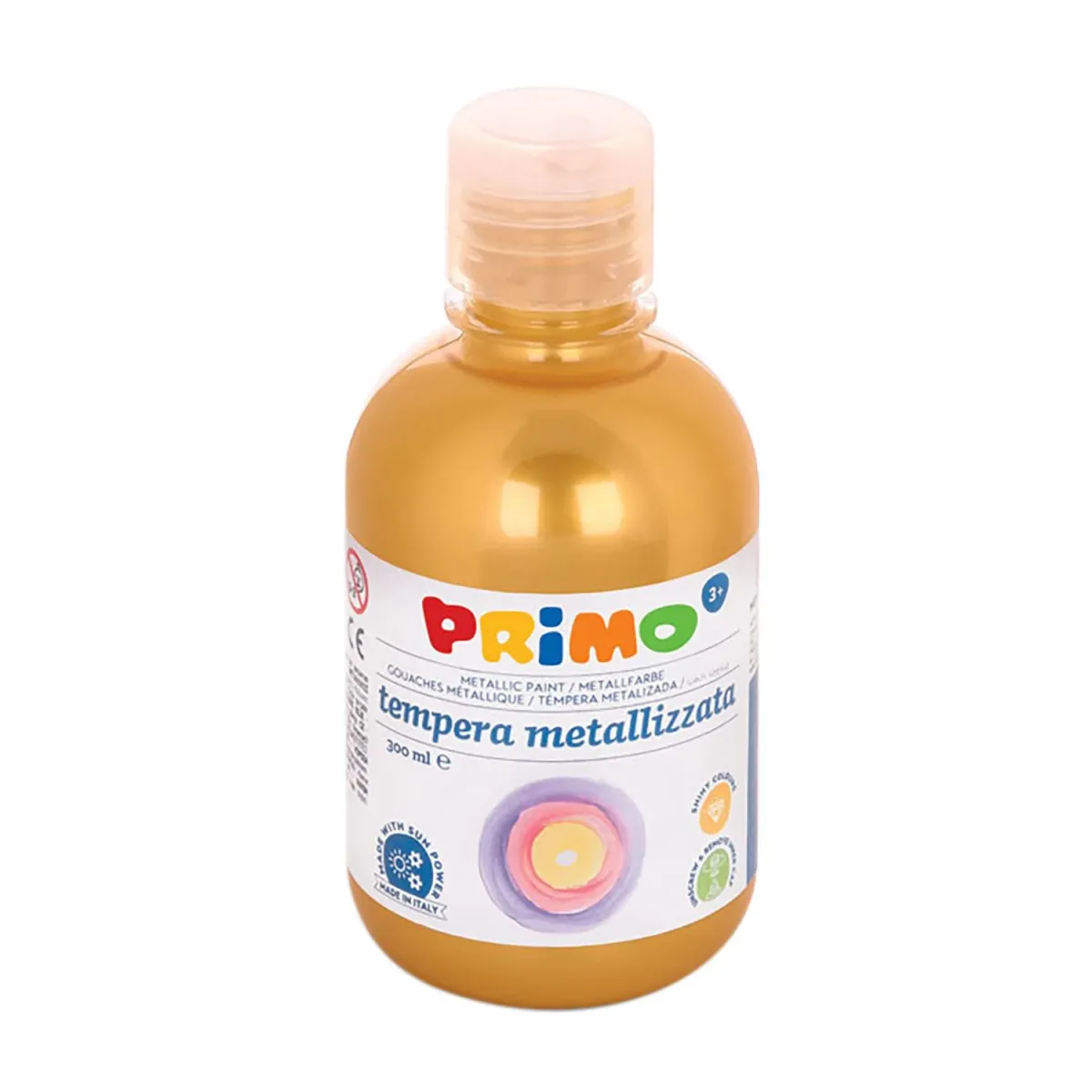 PRIMO CMP Τέμπερα Δοχείο Metallic Χρυσό 300ml