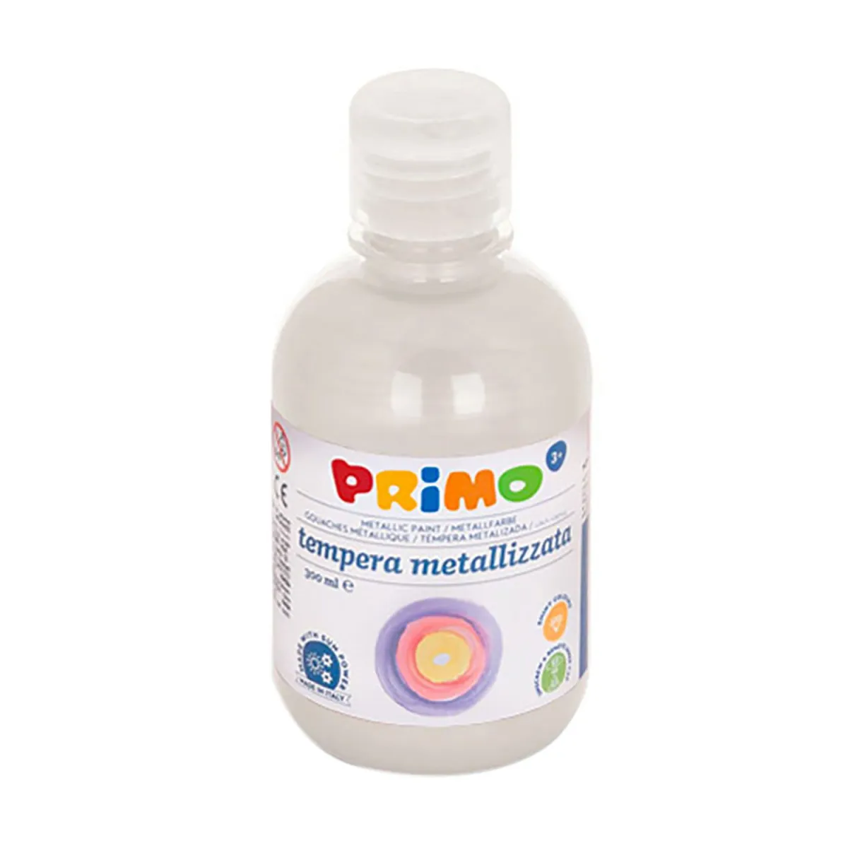 Primo Τέμπερα Δοχείο Metallic Λευκό 300ml