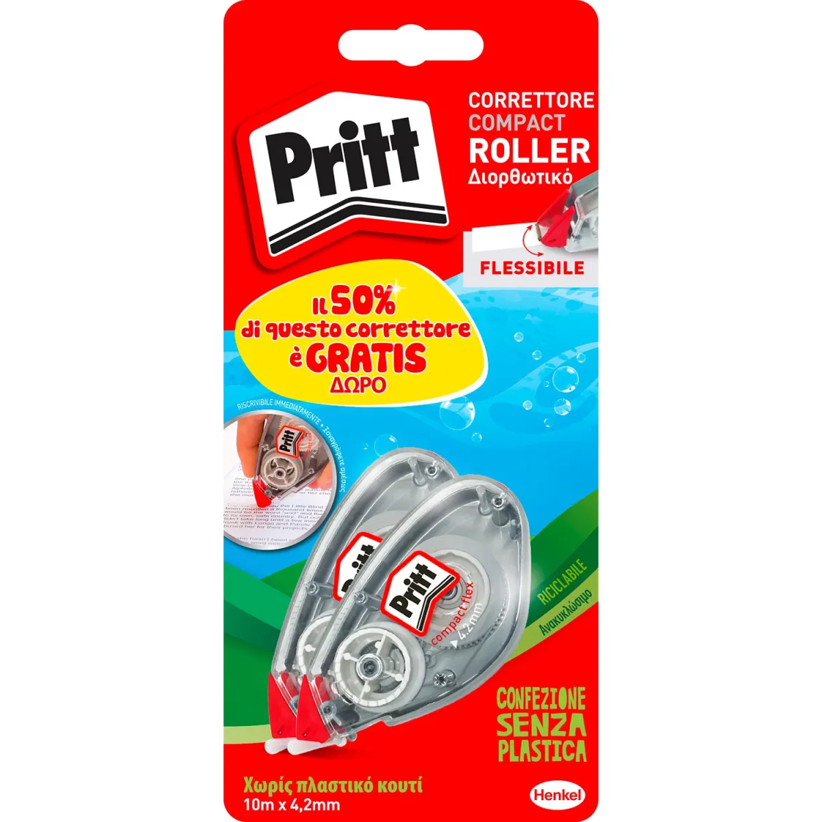 Pritt Διορθωτική Ταινία 4.2mmx10m 2τεμ.