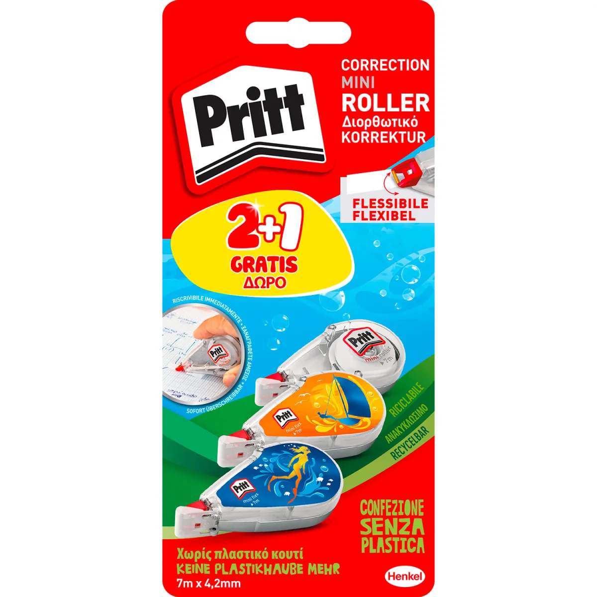 Pritt Διορθωτική Ταινία Mini Design 4.2mmx7m 2+1τεμ.