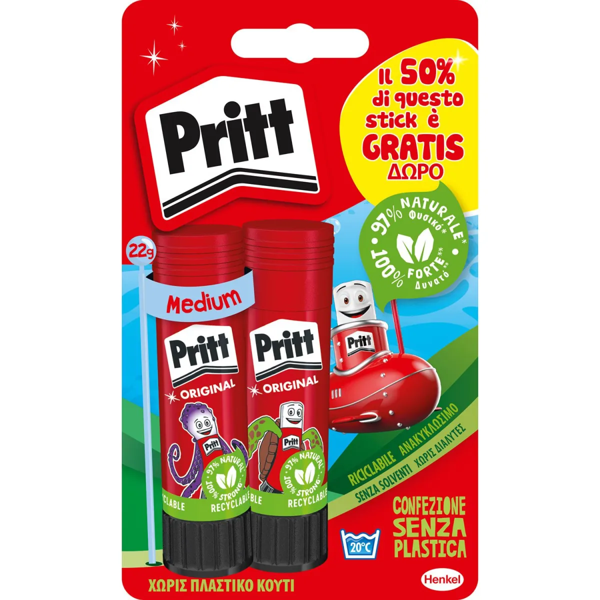 Pritt Κόλλα Stick 22gr (Το 2ο -50%)