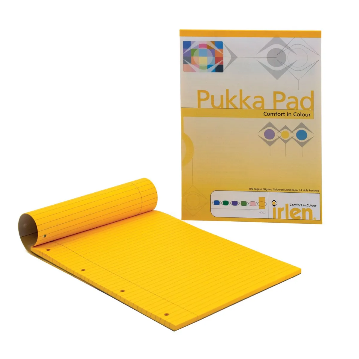 Pukka Μπλοκ Κίτρινο Ριγέ Α4 100Φ