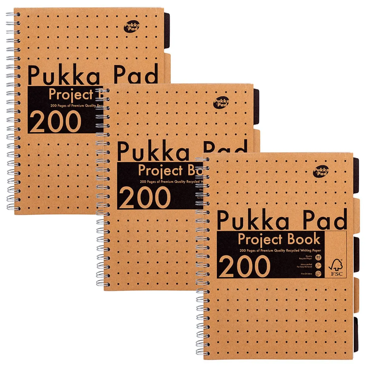Pukka Τετράδιο Σπιράλ  Α4 5 Θεμάτων 200 Φύλλα