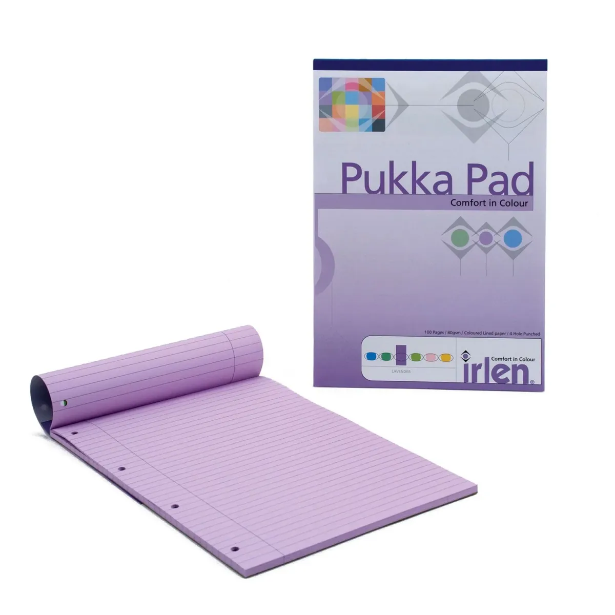 Pukka Μπλοκ Μωβ Ριγέ Α4 50 Φύλλα