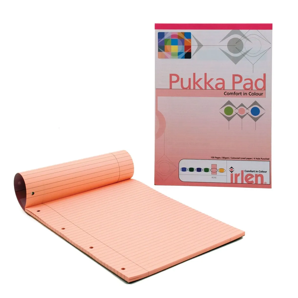 Pukka Μπλοκ Ροζ Ριγέ Α4 50 Φύλλα