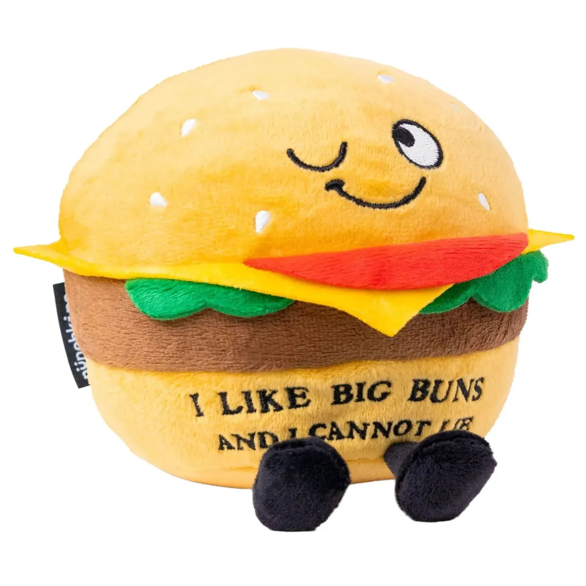 Punchkins Plush Hamburger Λούτρινο – "I Like Big Buns & I Cannot Lie"