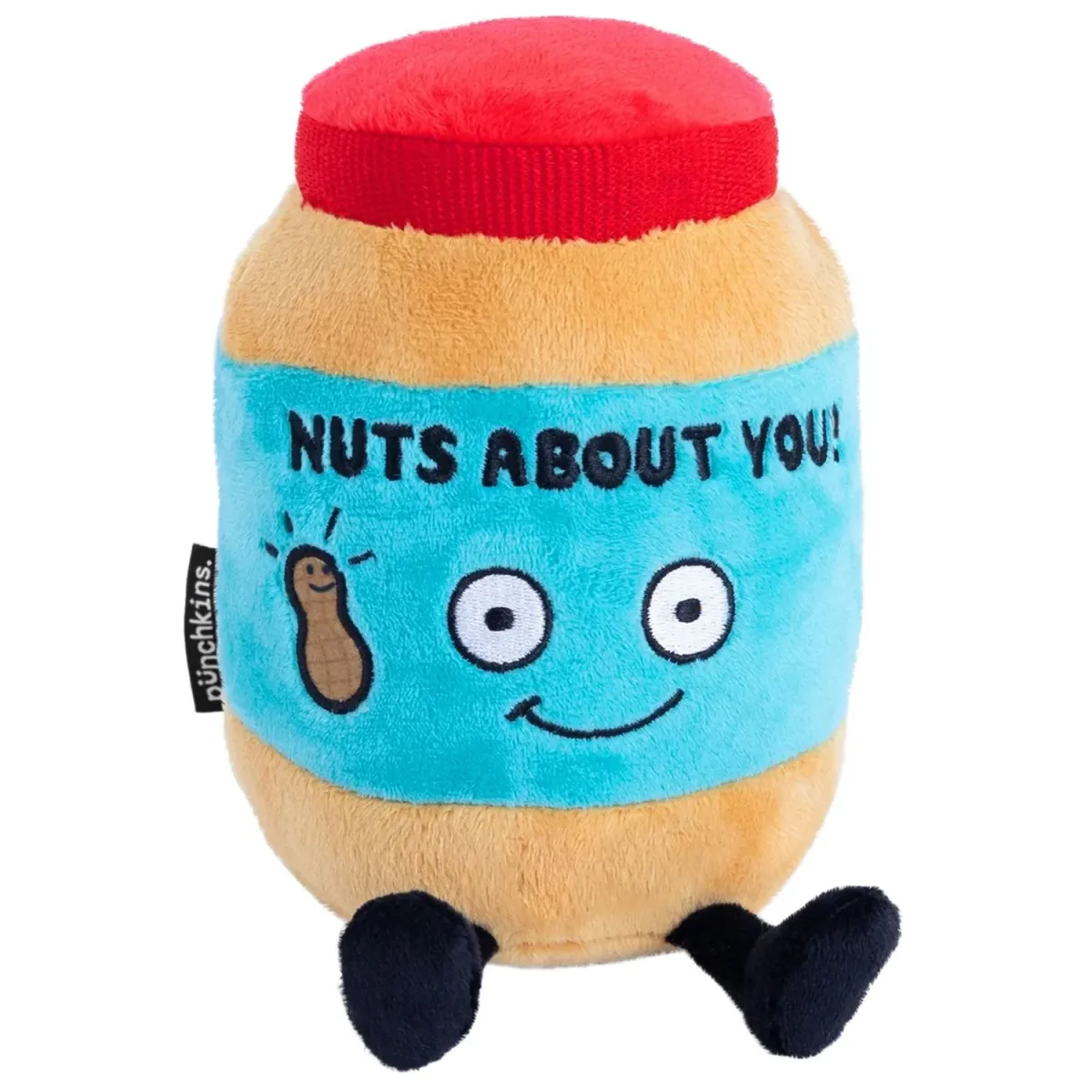 Punchkins Plush Χαμογελαστό Βαζάκι Φυστικοβούτυρο Λούτρινο – "Nuts About You"
