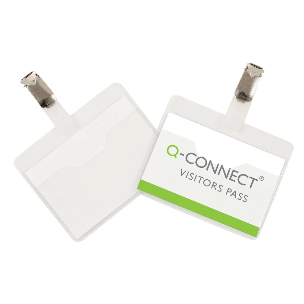Q-Connect Ετικέτα Ονόματος με Κλιπ 6x9 cm 25 τεμ.