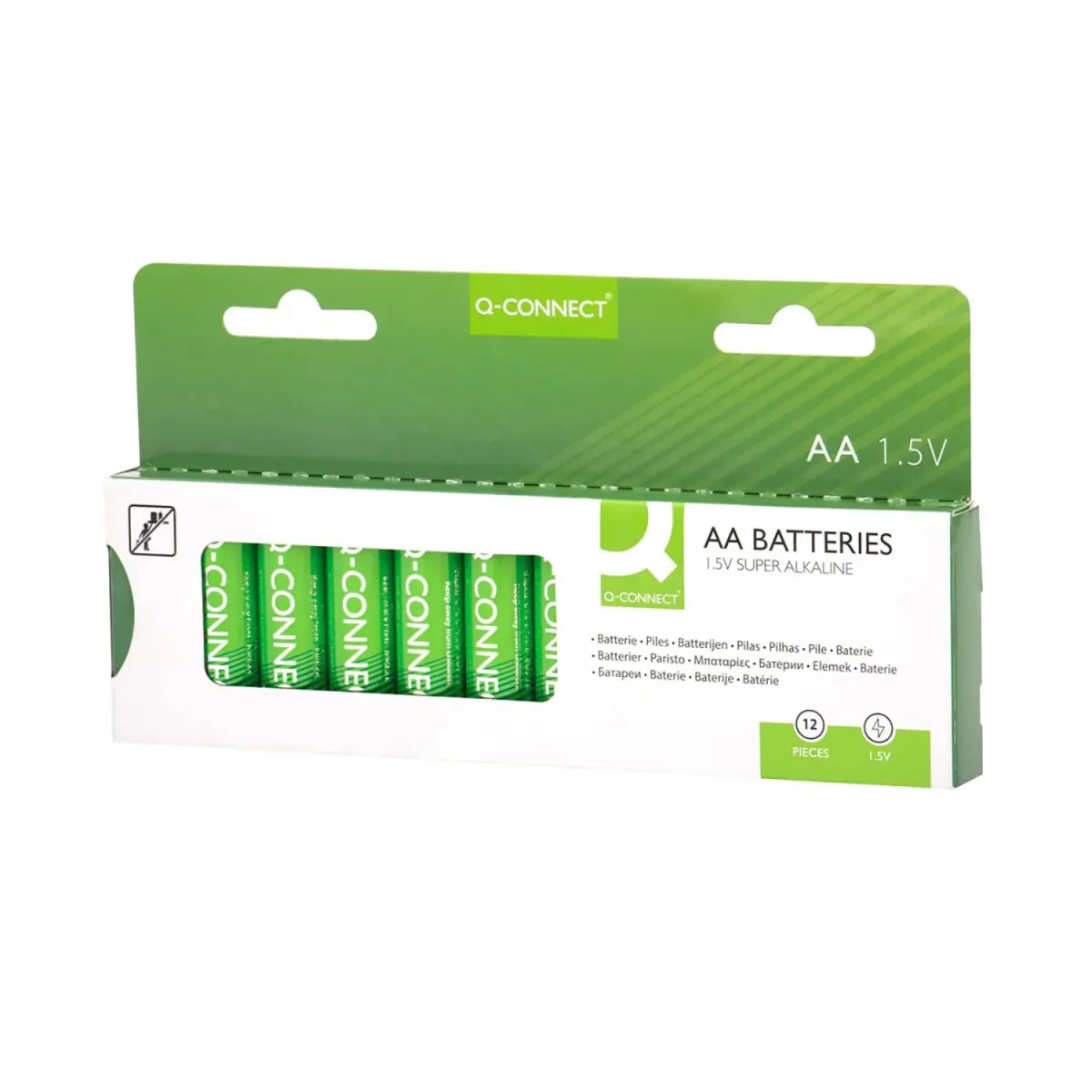 Q-Connect Μπαταρίες Αλκαλικές AA (12 τεμ.)