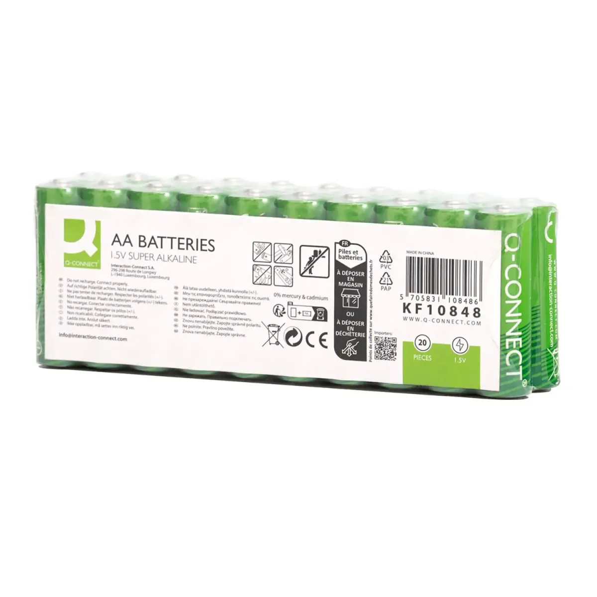 Q-Connect Μπαταρίες Αλκαλικές AA (20 τεμ.)