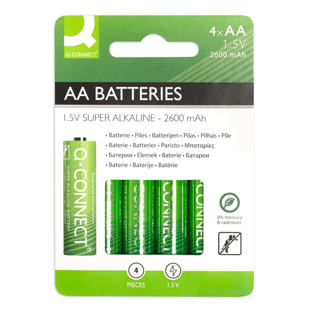 Q-Connect Μπαταρίες Αλκαλικές AA (4 τεμ.)