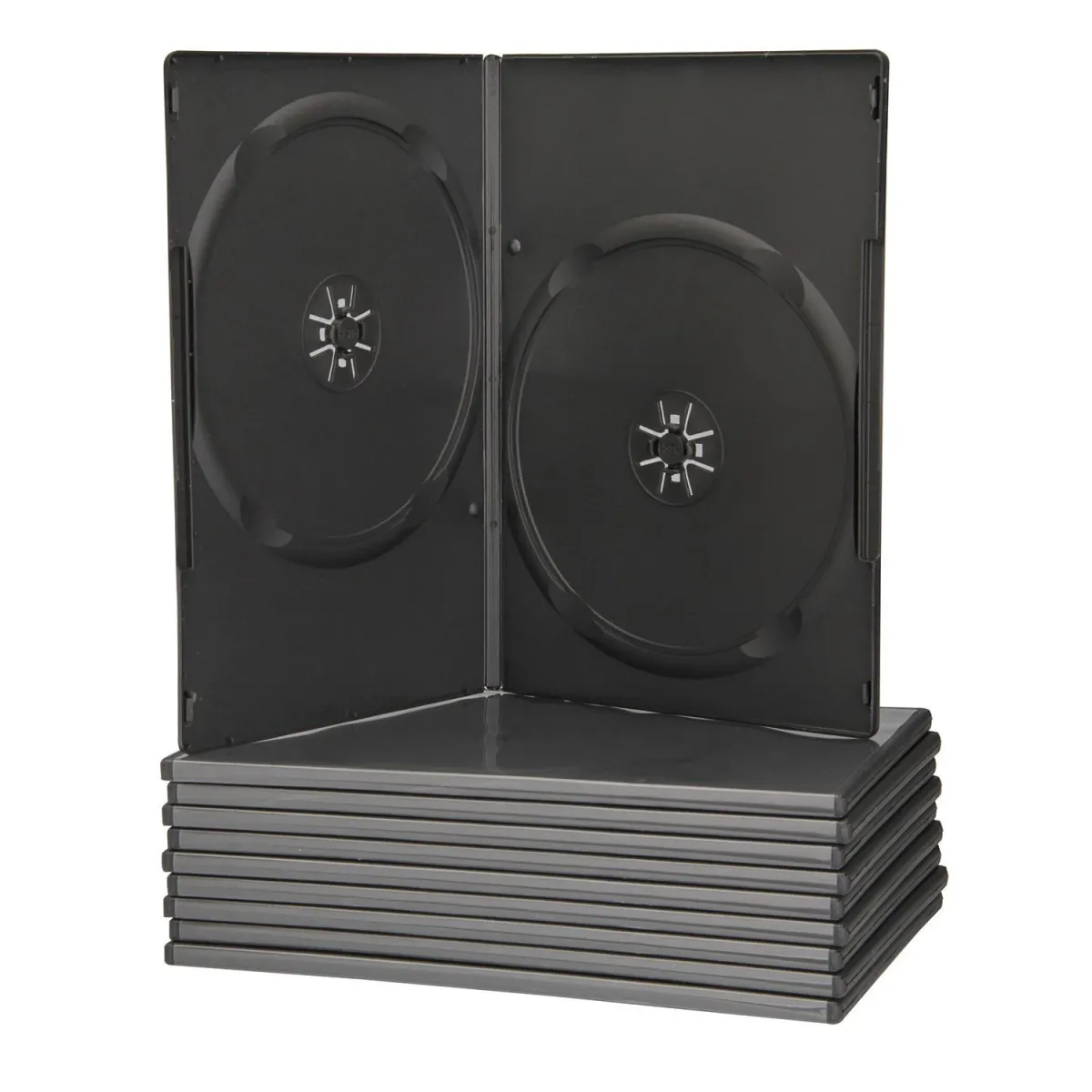 Q-Connect Θήκη CD/DVD Ανταλλακτική 10 τεμ. Μαύρη