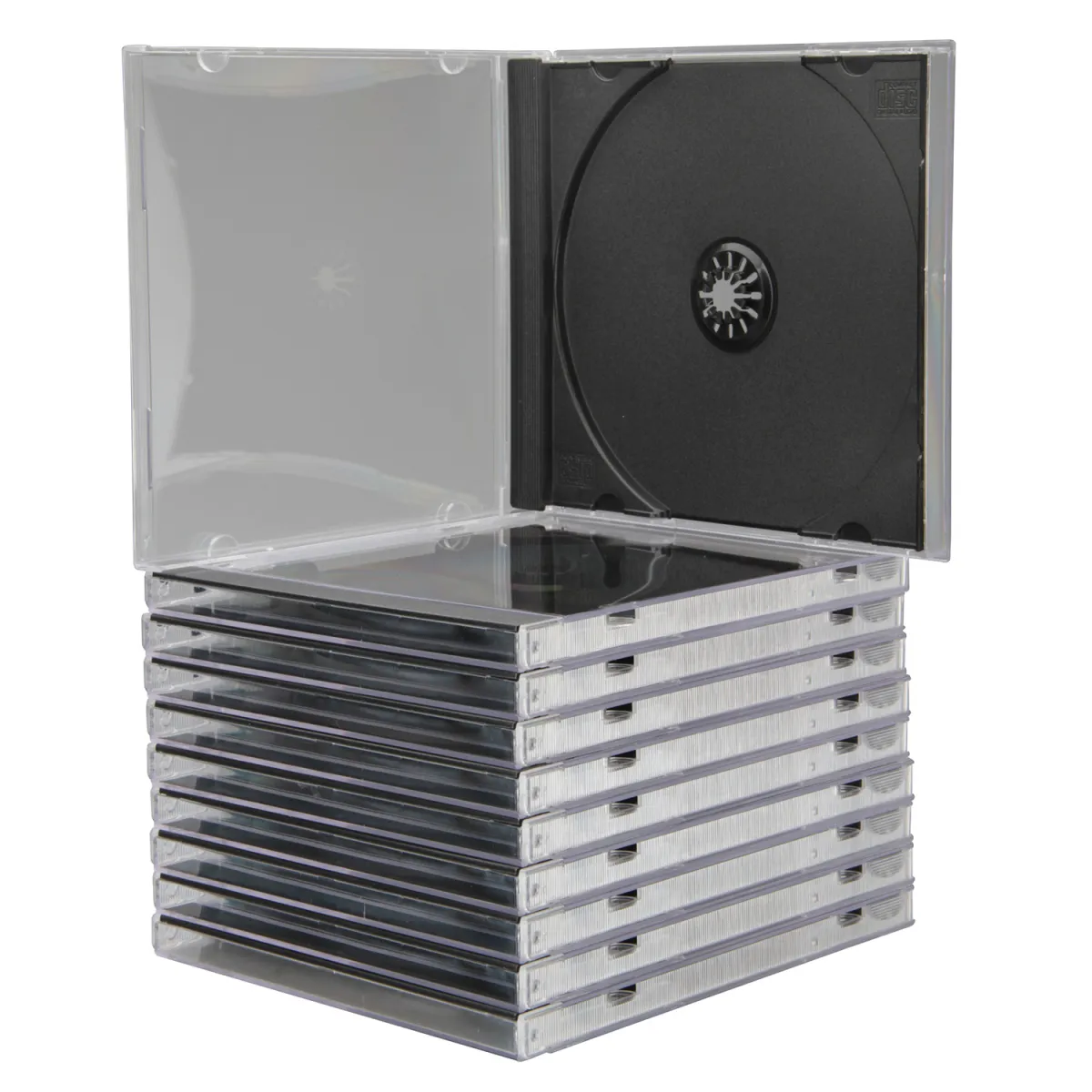 Q-Connect Θήκη CD/DVD Ανταλλακτική 10 τεμ. Μαύρη