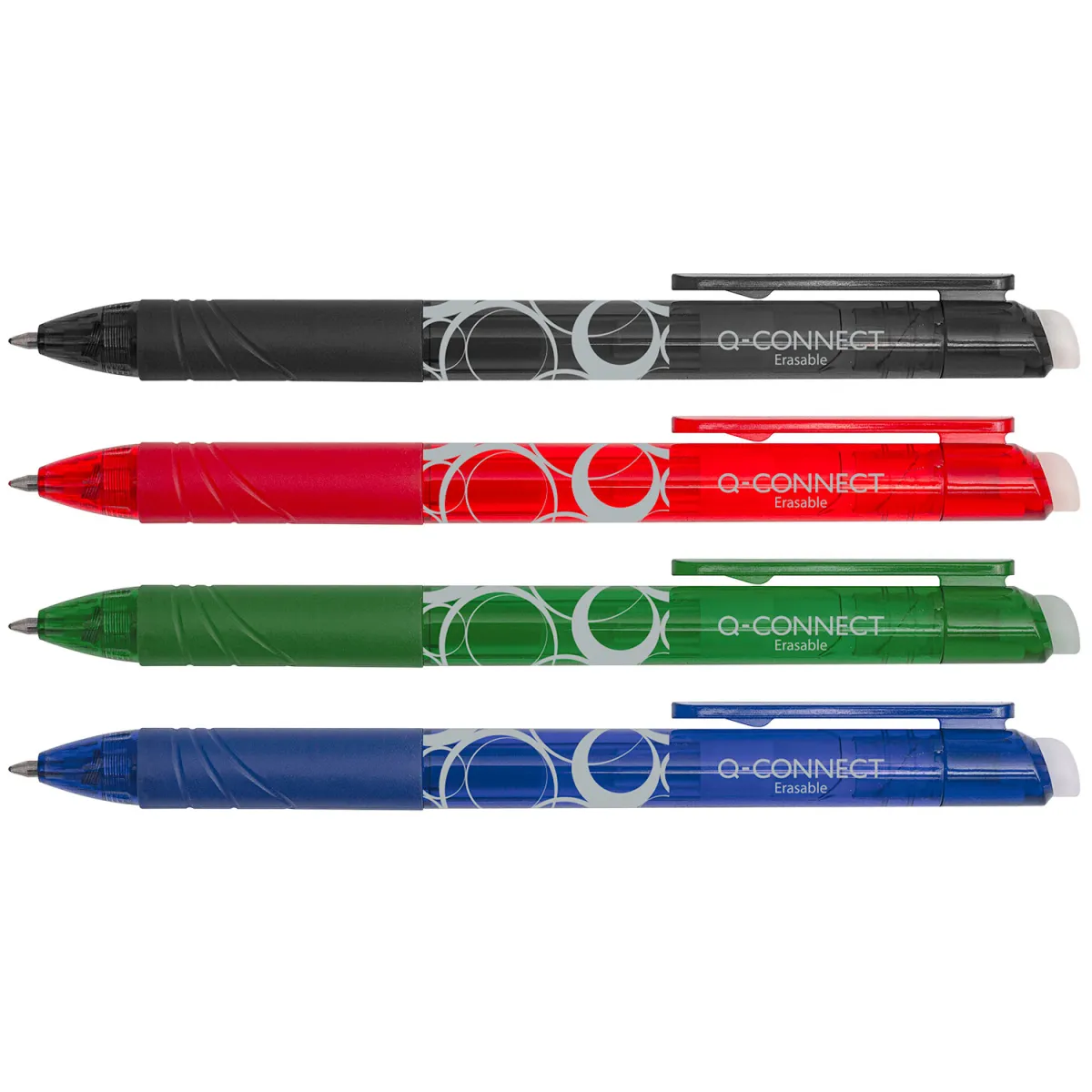 Q-Connect Στυλό Gel Erasable Με Λάστιχο & Κλιπ & Πάχος Μύτης 1.0mm
