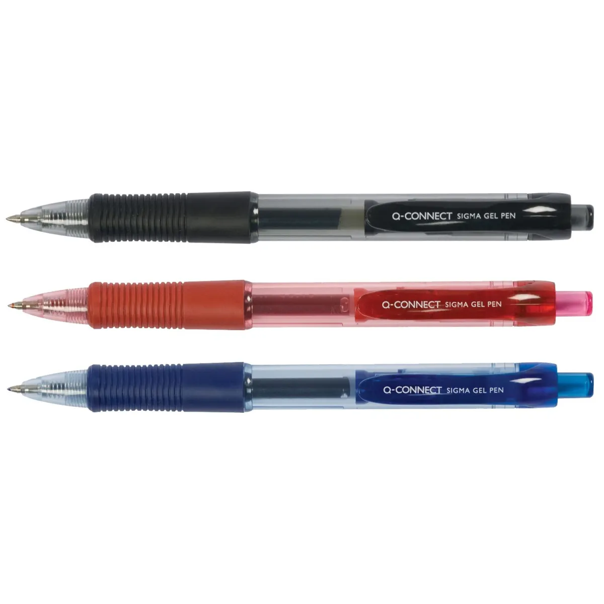 Q-Connect Στυλό Gel Sigma Με Λάστιχο & Κλιπ & Πάχος Μύτης 0.7mm