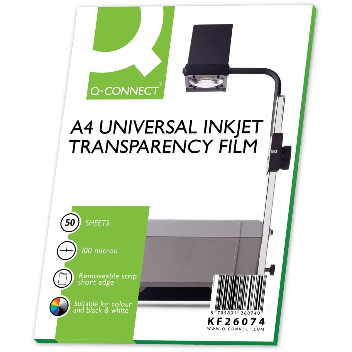 Q-Connect Διαφάνειες Inkjet Μηχανημάτων Α4