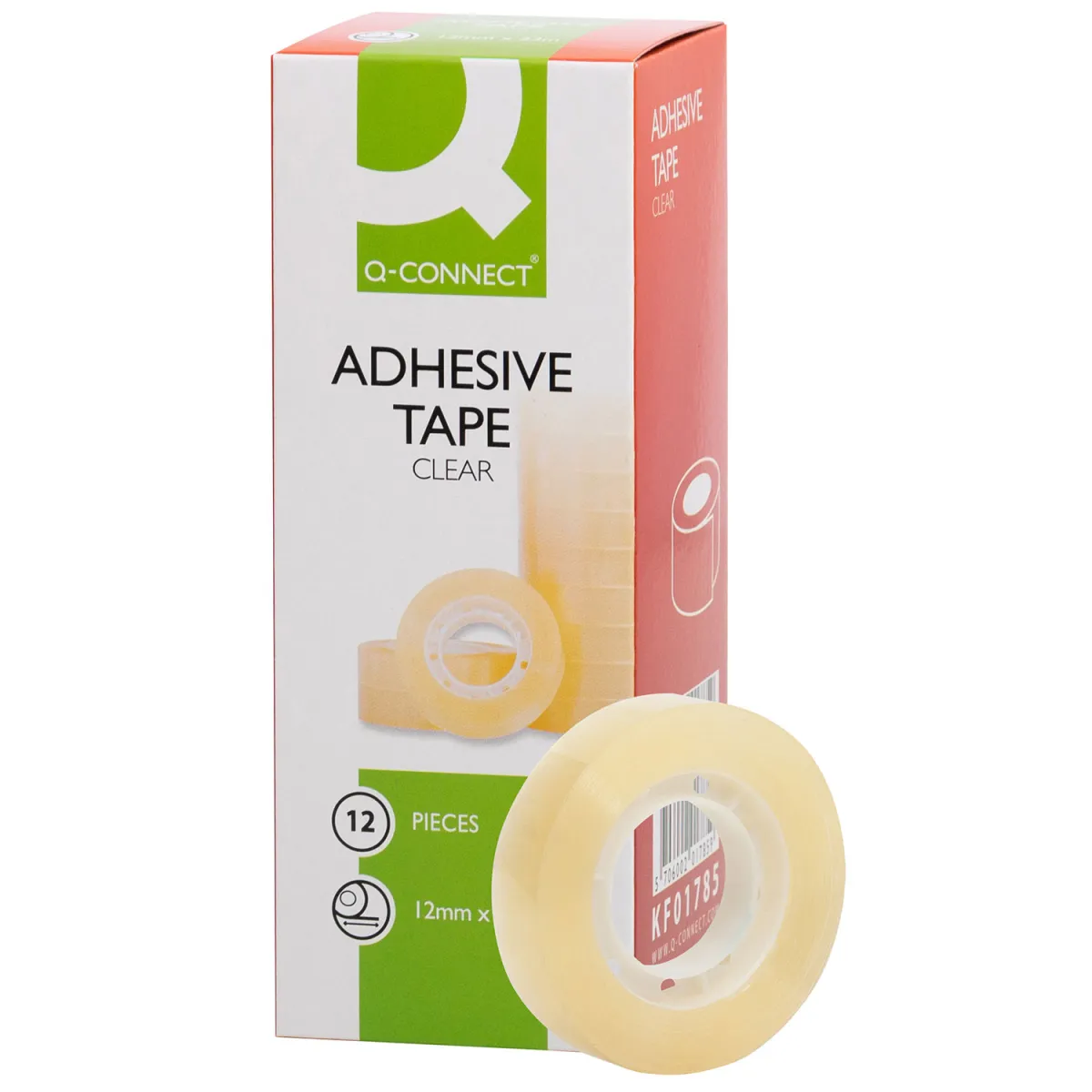 Q-Connect Kολλητική Ταινία 12mm x 33m 12τεμ.