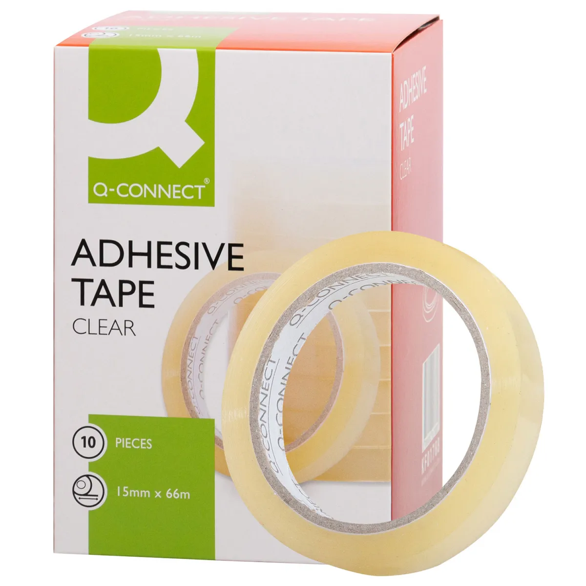 Q-Connect Kολλητική Ταινία 15mm x 66m 10τεμ.